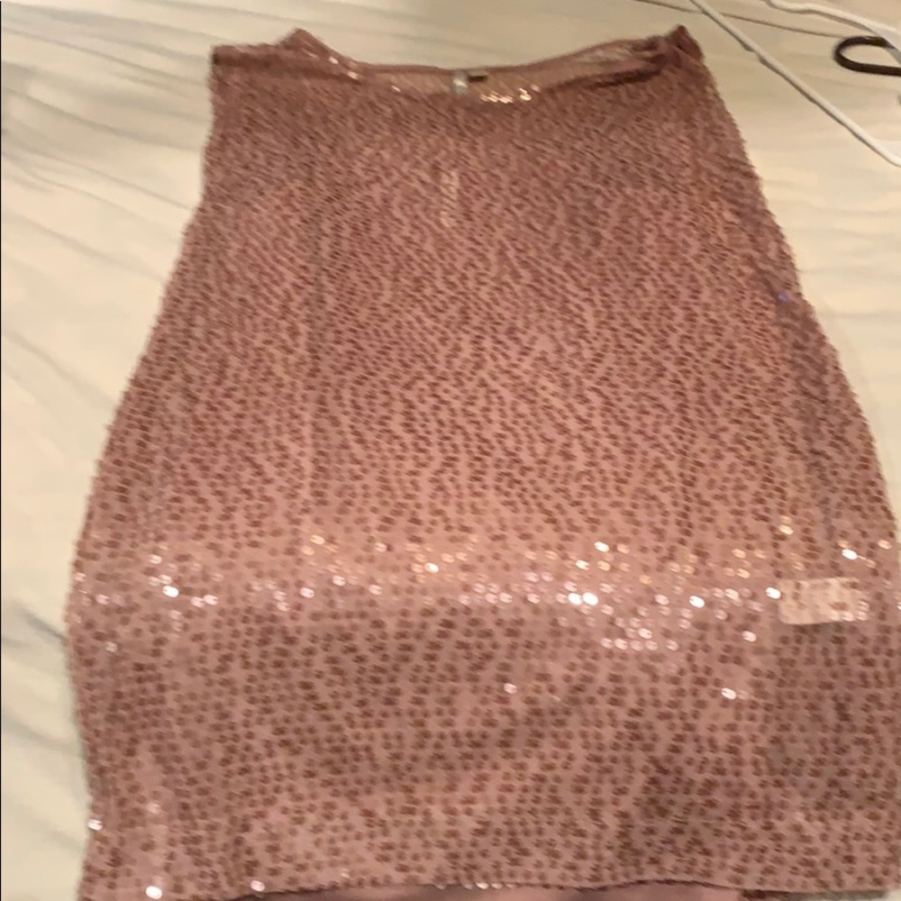 Sequins blush colored dress